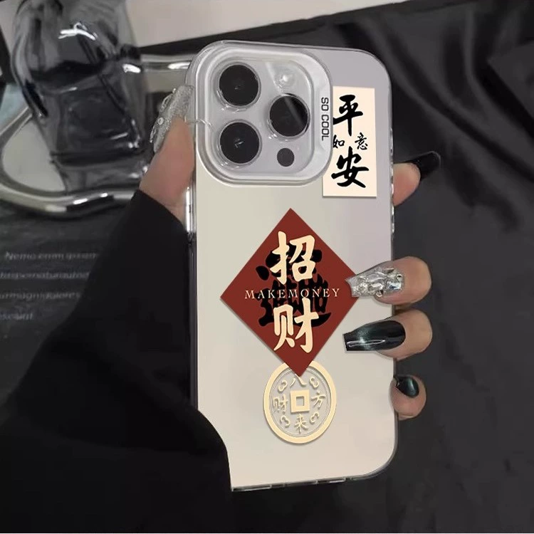 Защитный амулет совместимый с Apple, iPhone15, креативный чехол, на удачу, защита от падения 15промакс