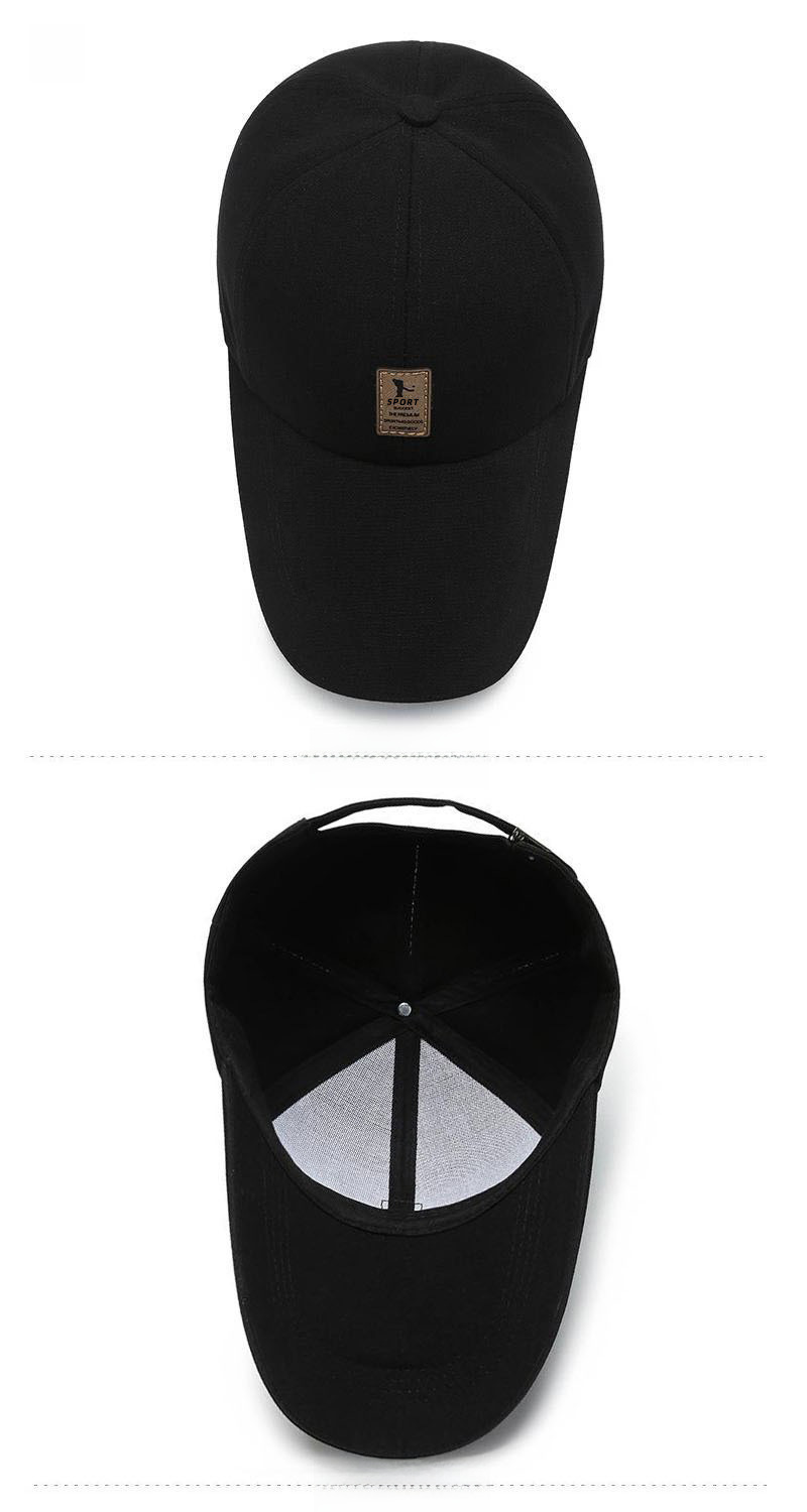 Baseball Cap For Men Autumn And Winter Warm Canvas Sunshade Hat_voghion.com