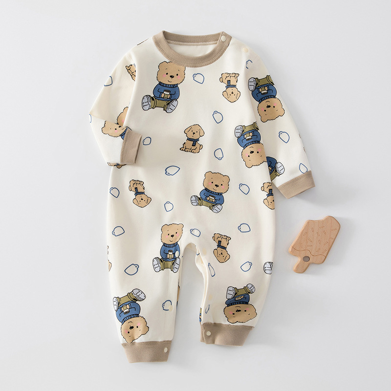 H921 spring and autumn boneless cotton pullover bear and dog