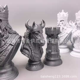 国际象棋套装 3D 打印人物造型棋子 高档收藏 Chess Set168