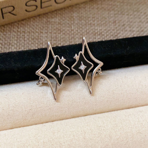 29 clavos colgantes de estrella de mango de zircon de aguja de plata