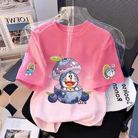 俏妮卡女童短袖t恤夏季韩版纯棉儿童宝宝新款洋气夏装童装半袖潮t