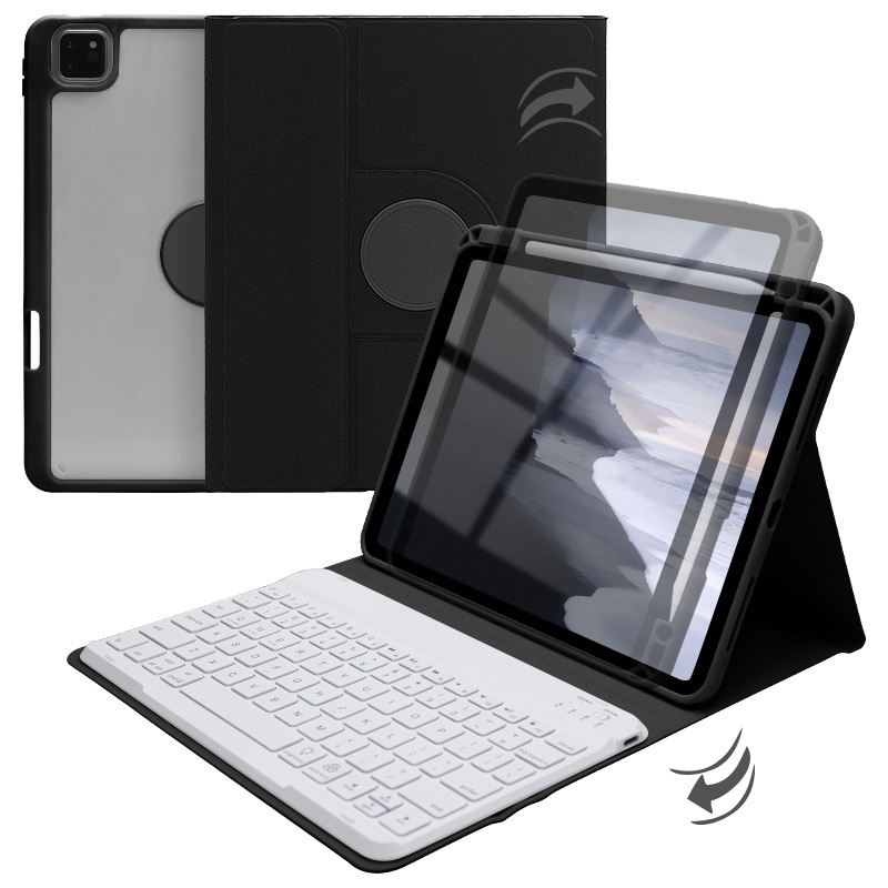 Apple iPad 磁気取り外し可能な回転保護ケース Apple iPad 11inch に適した透明アクリル曲げ防止|undefined