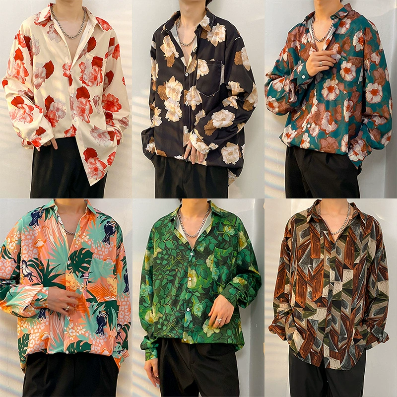 Демисезонная осенняя трендовая брендовая ретро-рубашка, качественный стиль, корейский стиль
