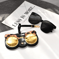 眼鏡盒 ins女便攜可愛街拍防壓太陽眼睛包保護套掛飾墨鏡夾眼鏡袋