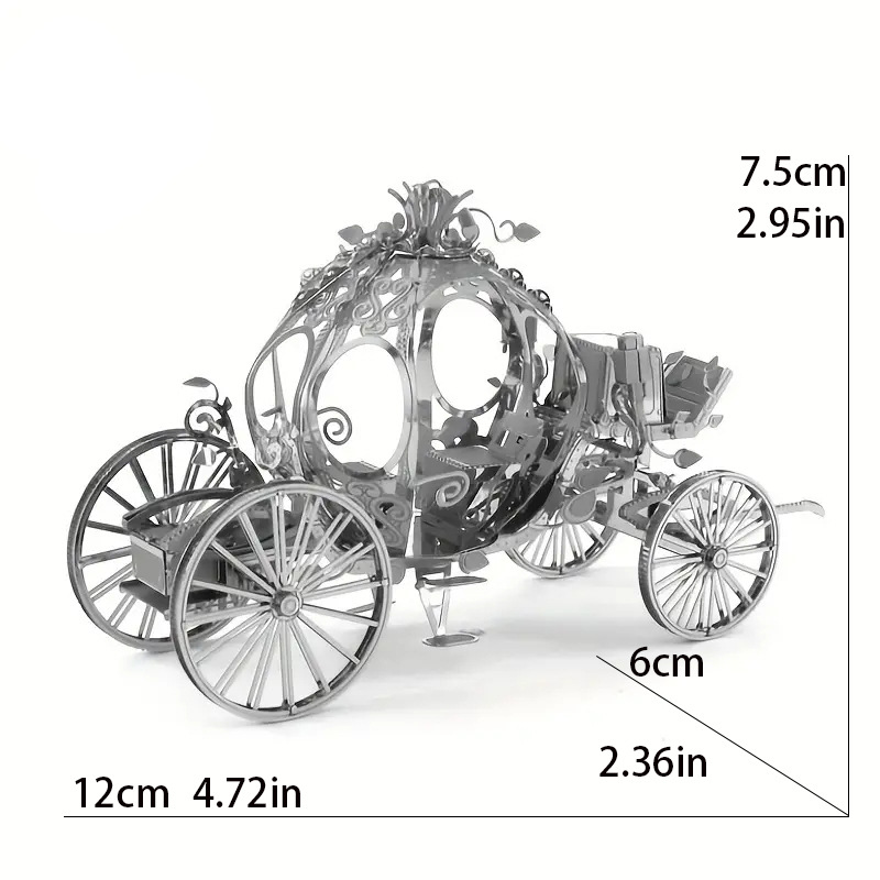 DIY hecho a mano 3D rompecabezas de metal adulto tridimensional modelo montaje creativo juguetes educativos producción difícil