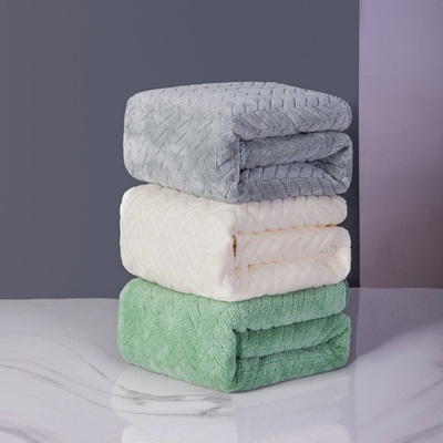 new pattern Bath towel Piece suit Bath towel Men's Super water uptake towel Barren adult Bath towel enlarge thickening