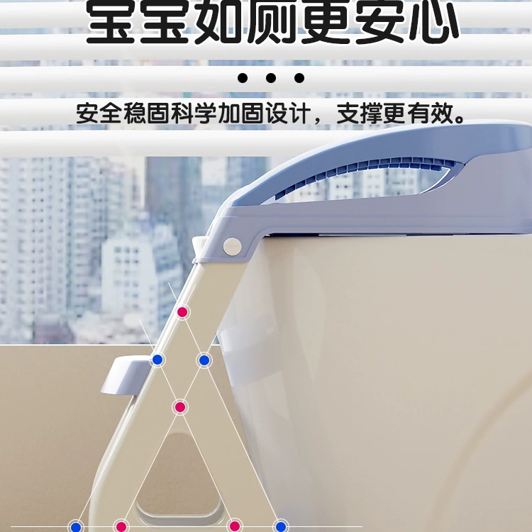 Toilet with stairs girl's, children's footstool
