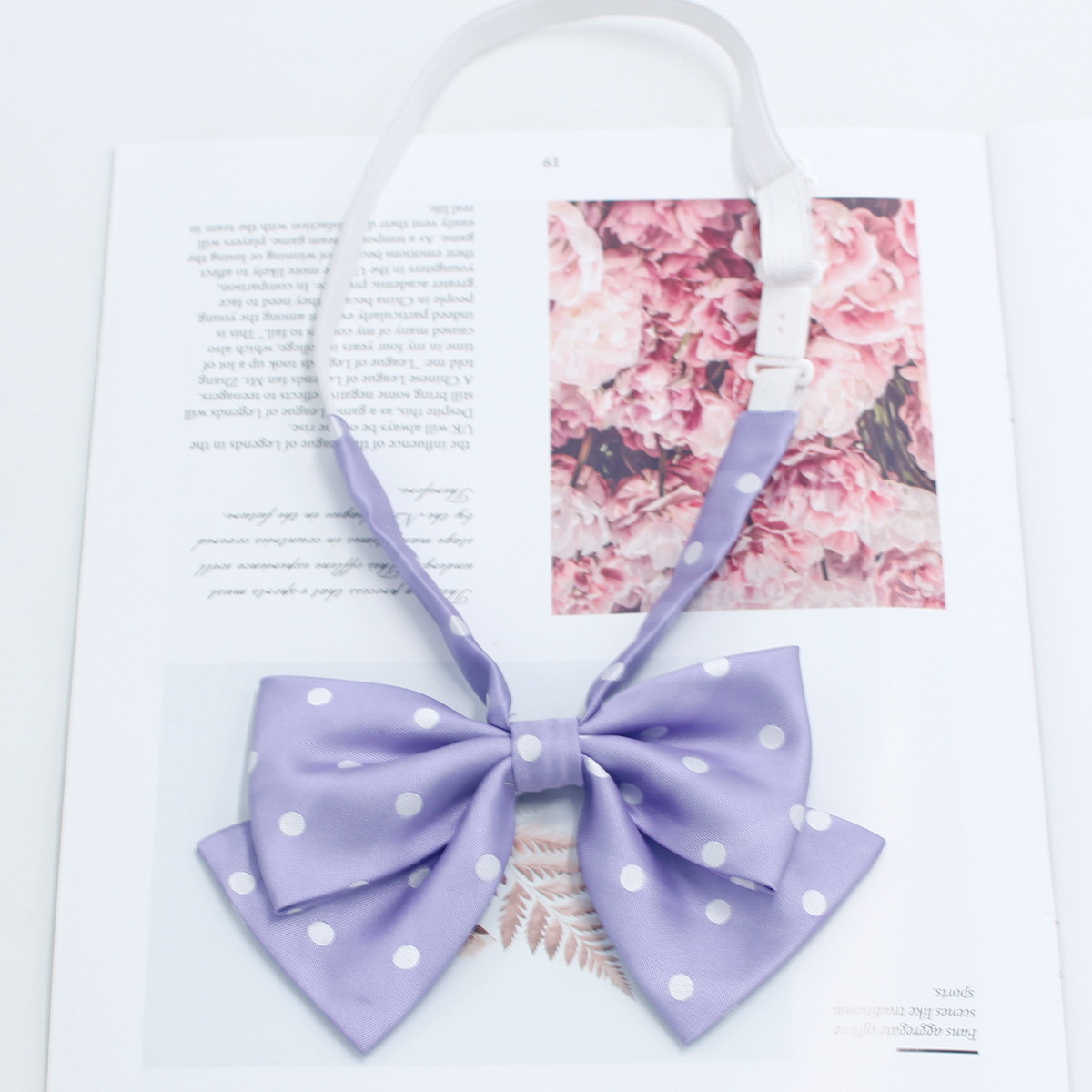 Pajarita de estilo universitario personalizada Pajarita de corbata de estudiante Pajarita de punto personalizado al por mayor con dibujos y muestras