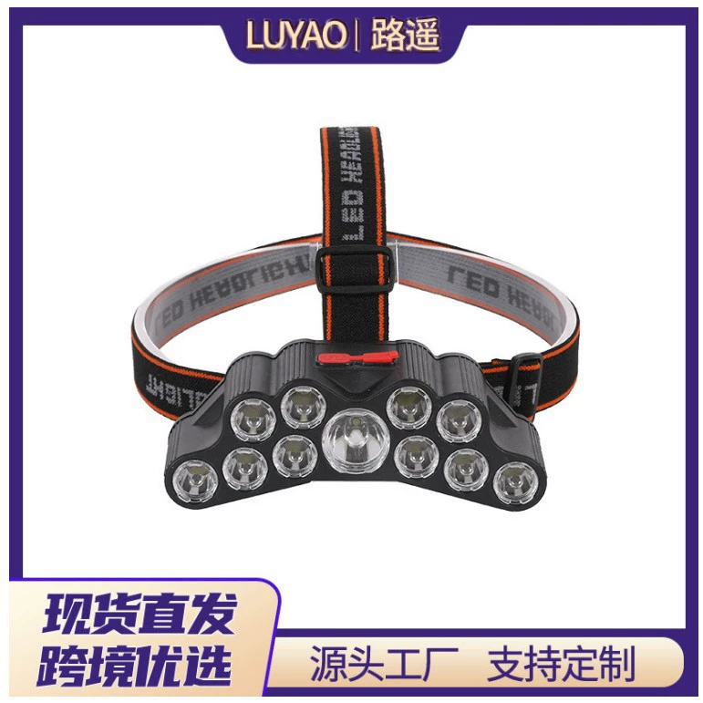 Налобный фонарь новой модели, светодиодный, с мощным светом для рыбалки на открытом воздухе, перезаряжаемый, с долговечным литиевым аккумулятором, специально для ночной рыбалки, сверхъяркий.