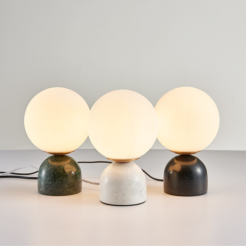 Creative capacious marble modern and minimalistic table lamp for…