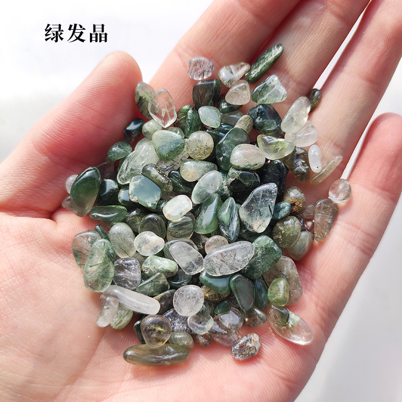緑発晶5-7mm / 100g/バッグ