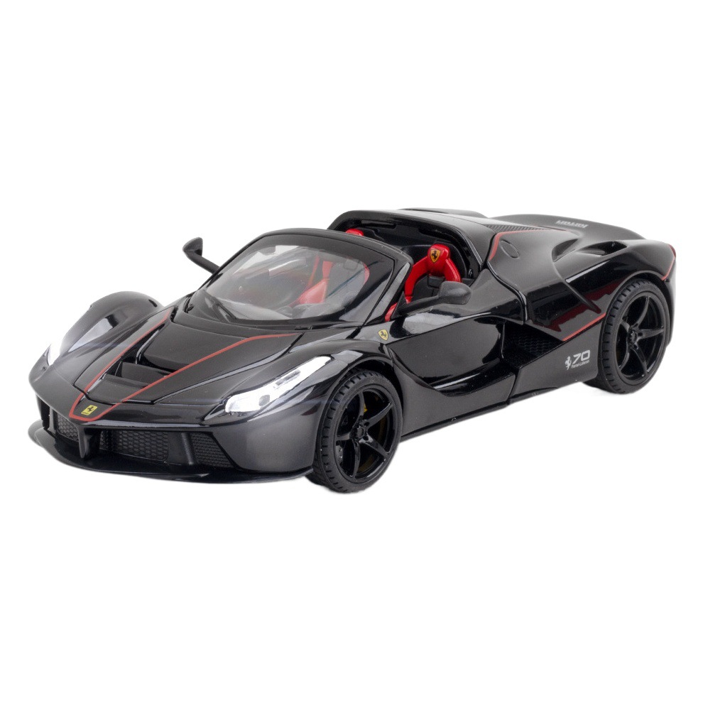 Modelo de coche de aleación Jiaye 1:22 Lafite convertible coche deportivo con sonido y luz Tire hacia atrás coche de juguete modelo de música colección de decoración