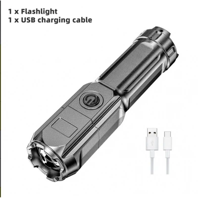 UV fənərlər — Flashlight with Strong Light, Rechargeable