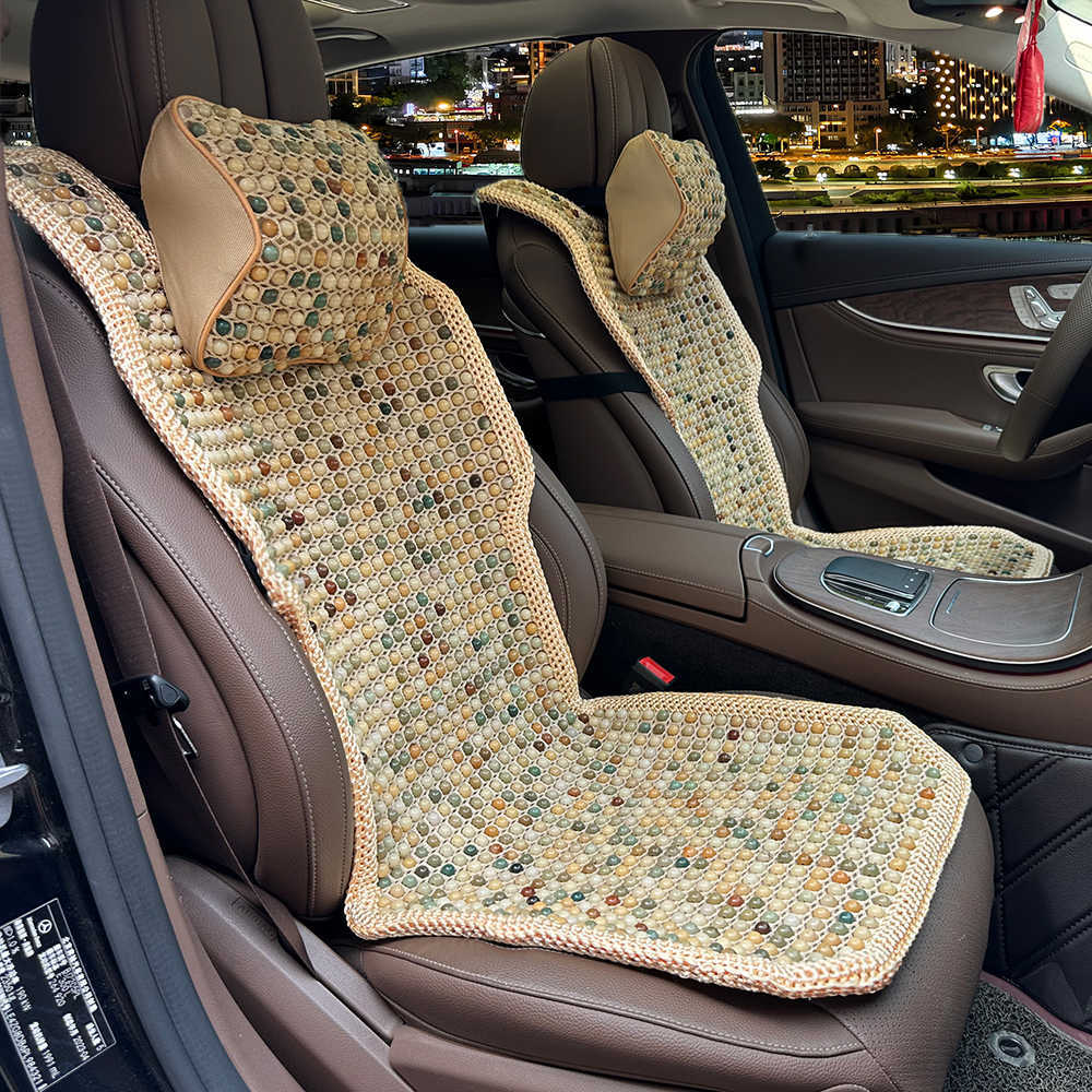 Natural Hand-Crocheted Bodhi Car Seat Cushion Summer Ventilated Seat Cushion Single Piece Bodhi Cushion Beads Cool Cushion Seat Cushion