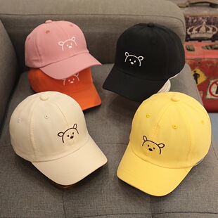 T 30552 Bear print kids sun protection cap С��ӡ����ͯ����