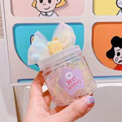 HD2132A04蛋糕蝴蝶結罐裝小發圈彈力橡皮筋兒童扎小啾啾頭繩髮飾