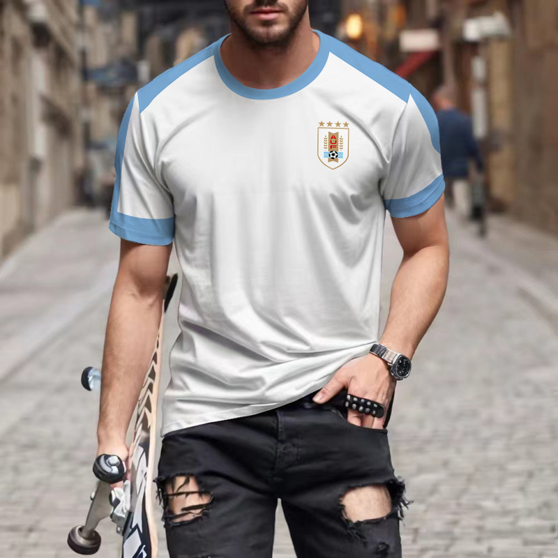 Club Football Jerseys Real Madrid Paris Barcelona Ajax Short-Sleeved Fan Short-Sleeved T-Shirt