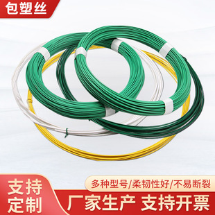 Construction Handmade DIY Tied Plastic-Coated Iron Wire for Agricultural and Forestry Protection Aquaculture Plastic-Coated Small Roll Wire Plastic-Coated Wire
