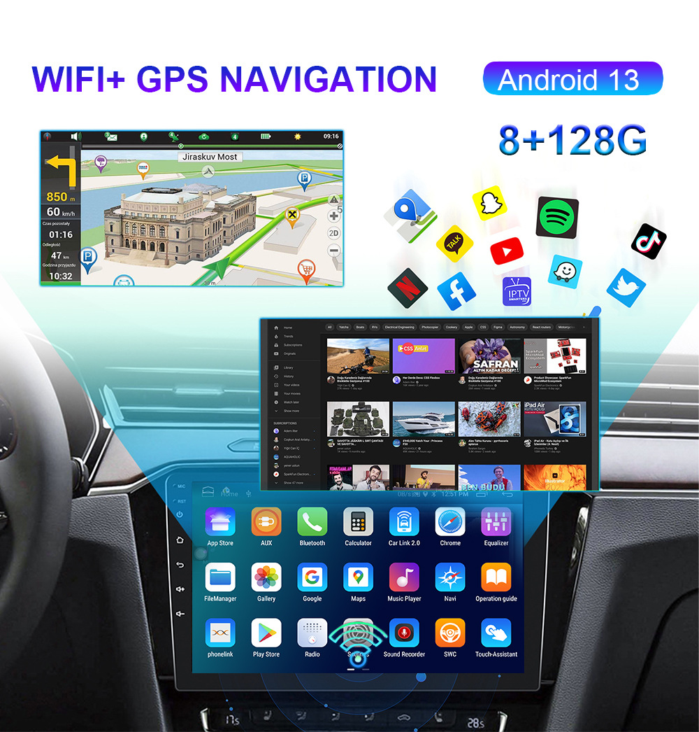 7inch Large Screen Suitable for Ford Focus 06-11 Android Gps Navigation Mobile Phone Interconnection Wifi All-In-One Machine