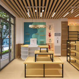 文具店货架 书店多功能钢木靠墙中岛展示架 文创谷子手办周边货架