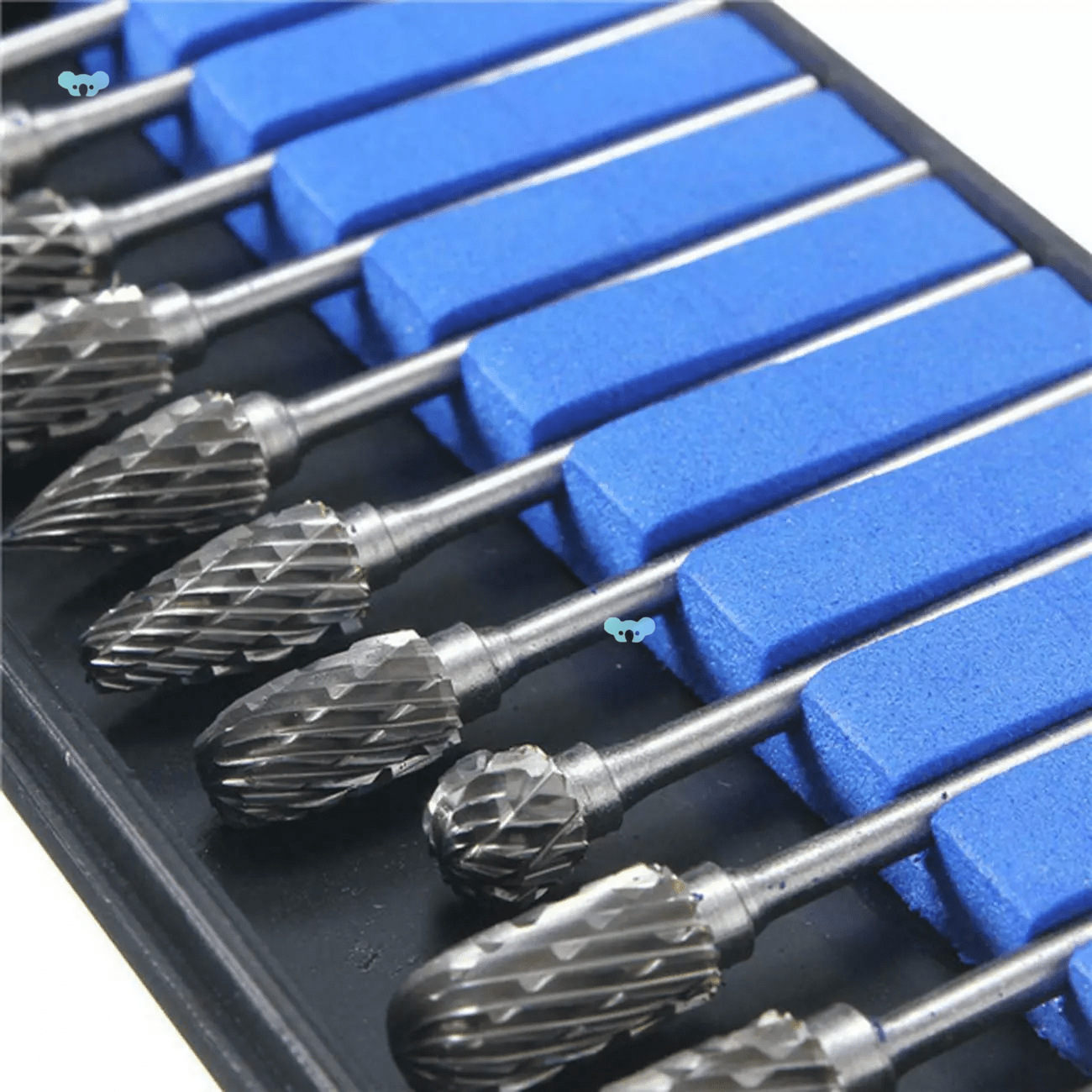 10pcs 1/8 Tungsten Carbide Burr Rotary Drill Bits Tools Cross border