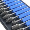 10pcs 1/8 Tungsten Carbide Burr Rotary Drill Bits Tools跨境|ms