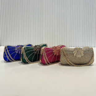 Cross-Border Fashionable Sequined Evening Bag, Light Luxury Diamond Handbag, European and American Exquisite Dress Banquet Crossbody Bag