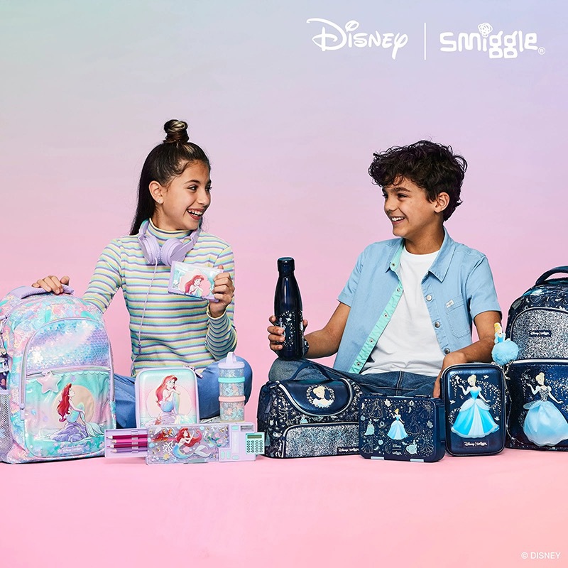 Australia smiggle escuela primaria sirena mochila escolar niños al aire libre mochila almuerzo taza de agua caja de lápices bolso trolley