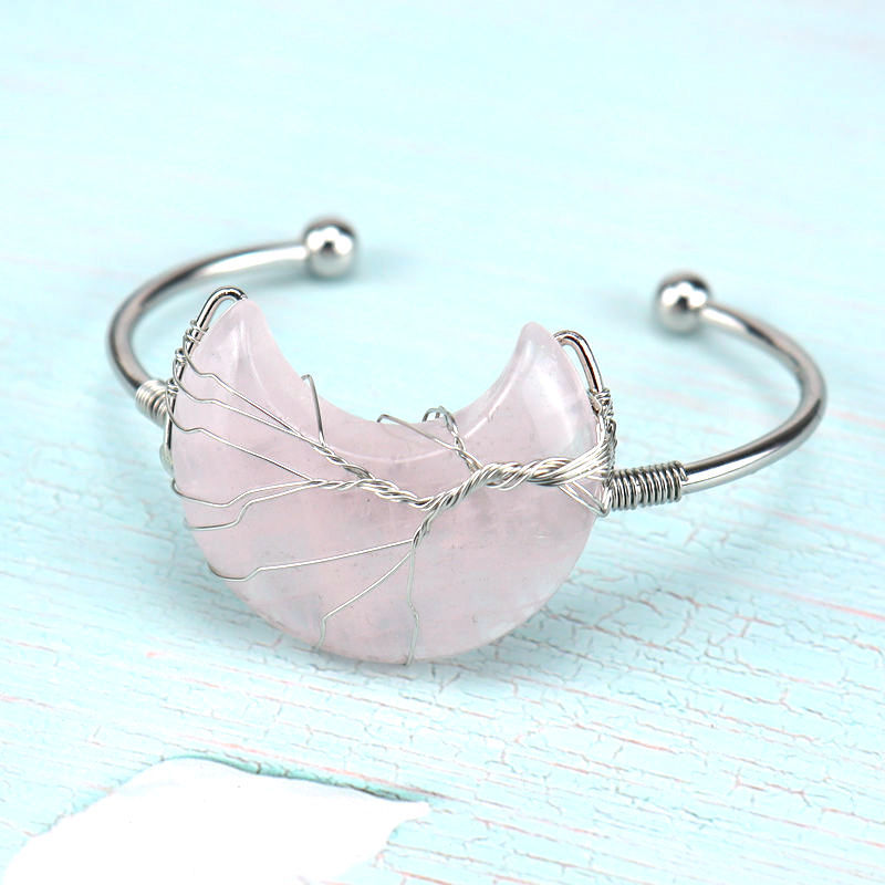 Fashion Moon Agate Plating Bangle 1 Piece