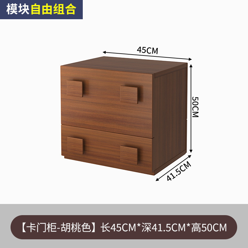 Gabinete de puerta de estilo medieval retro cabina de cabezal de cama dormitorio almacenamiento simple gabinete de televisión sala de estar armario combinado