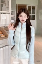 遇阅钰针织拼接棉服短款女2025冬季新款加厚保暖修身拉链百搭棉衣