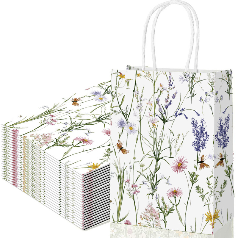 In-Stock Vintage Floral Print Tote Bags Wedding Party Favor Packaging Paper Bags Baby Shower Thank You Gift Bags In-Stock Vintage Floral Print Tote Bags Wedding Party Favor Packaging Paper Bags Baby Shower Thank You Gift Bags