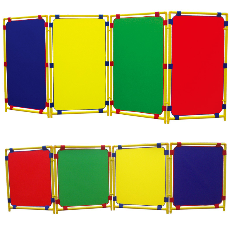 Kindergarten Square Screen Kidsren's Plastic Game Activity Screen Rectangular Colorful Combination Area Partition Screen
