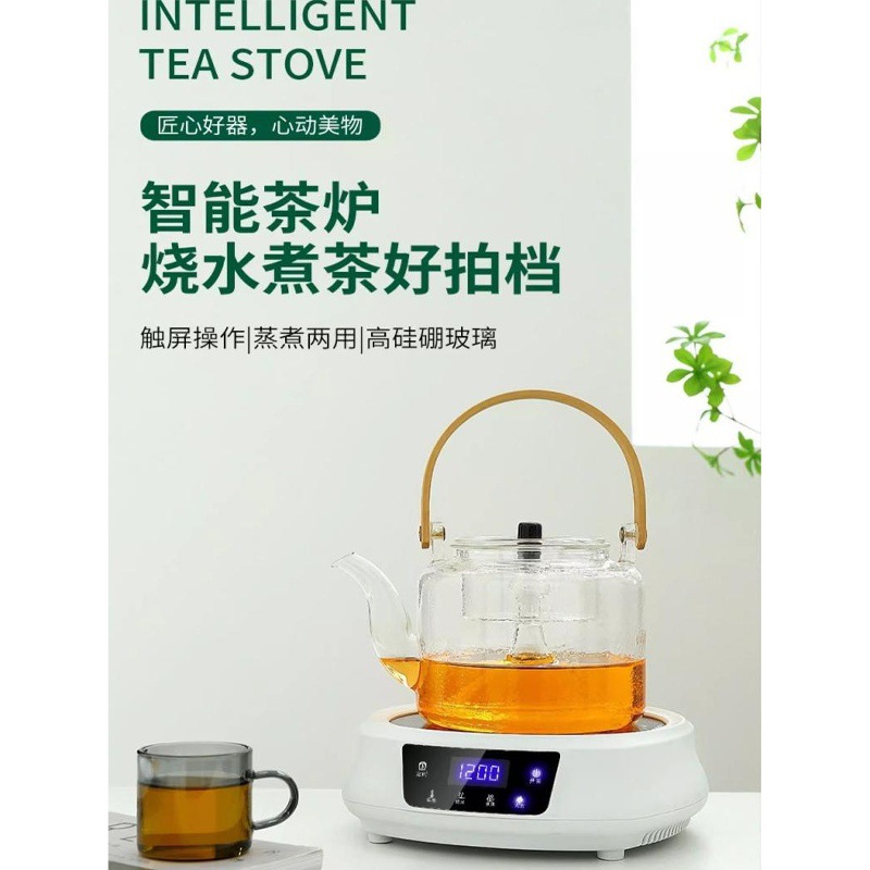 跨境专供110V出口伏电陶炉玻璃迷你煮茶器电热茶炉烧水壶养生壶