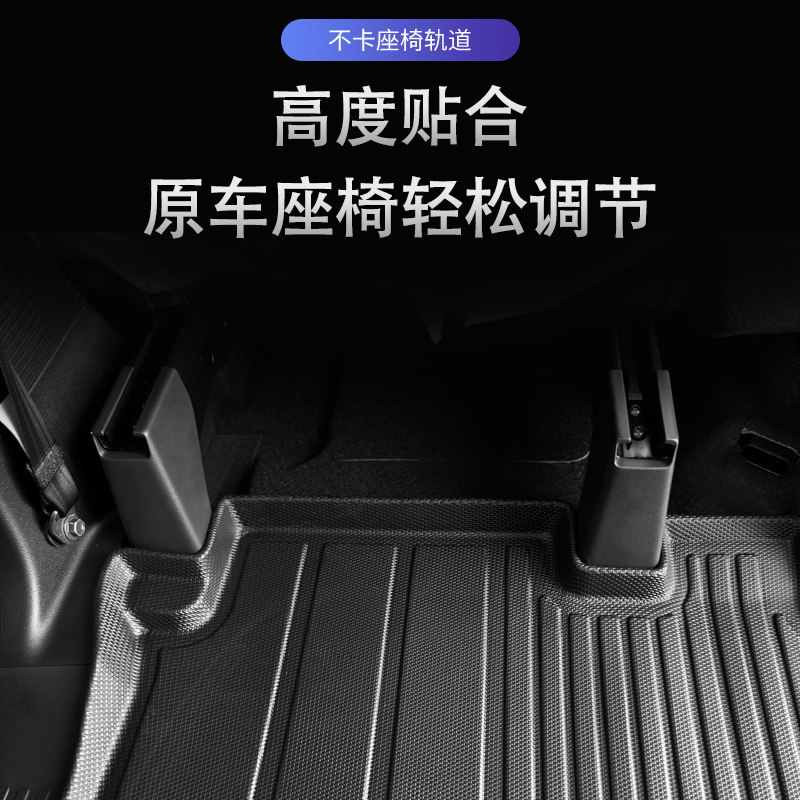 Es adecuado para 23 - 24 Honda NBOXJF5 JF6 timón derecho 3D todo el tiempo material TPE almohadilla de pie de automóvil antisucio