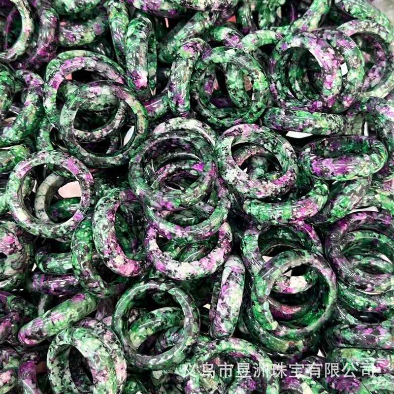 天然石水晶玛瑙玉髓圆环戒指戒圈跑环吊坠DIY饰品新中式 厂家批发|undefined