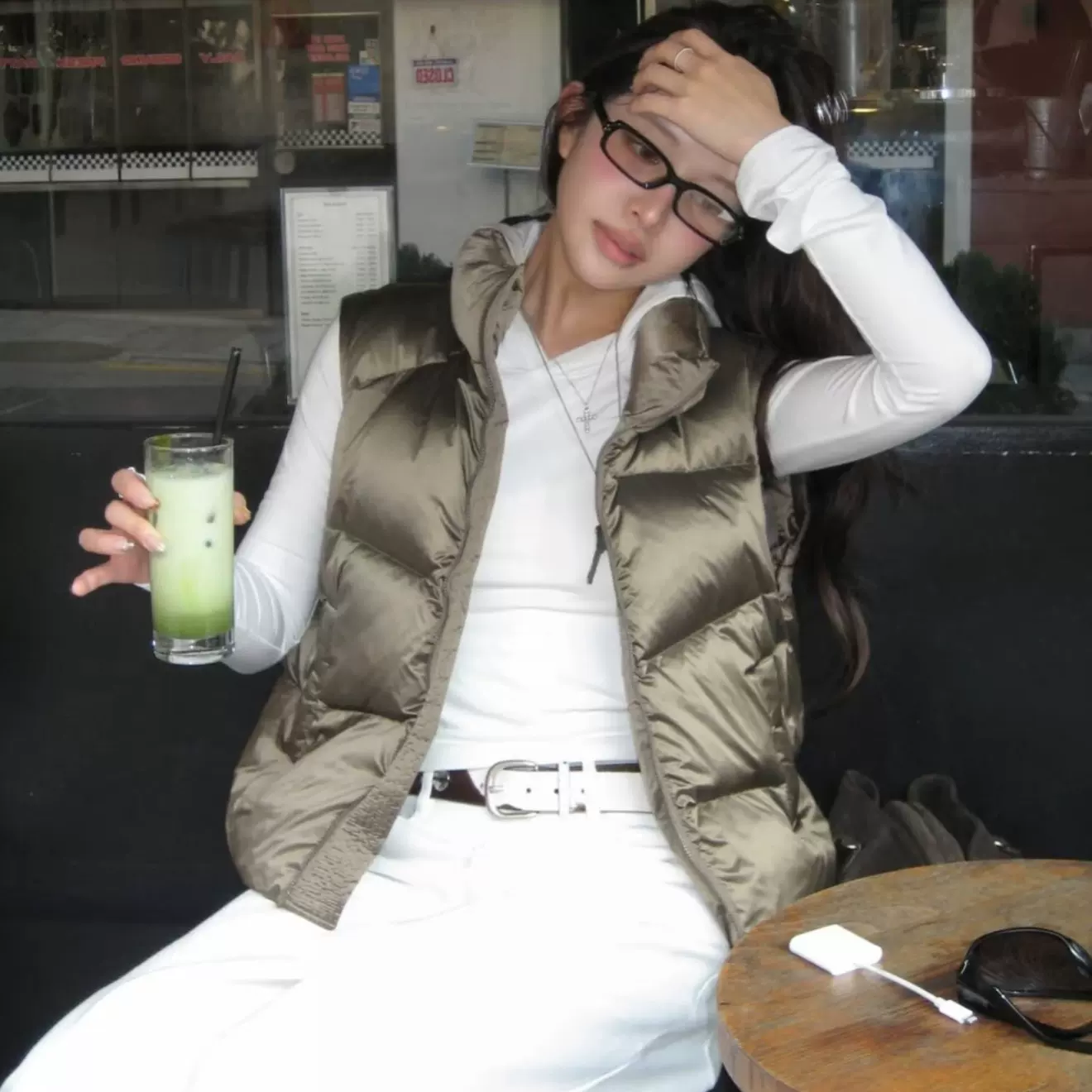 现2025冬季新韩国东大门ma*inkim宁艺卓同款90鸭绒羽绒服马甲背心