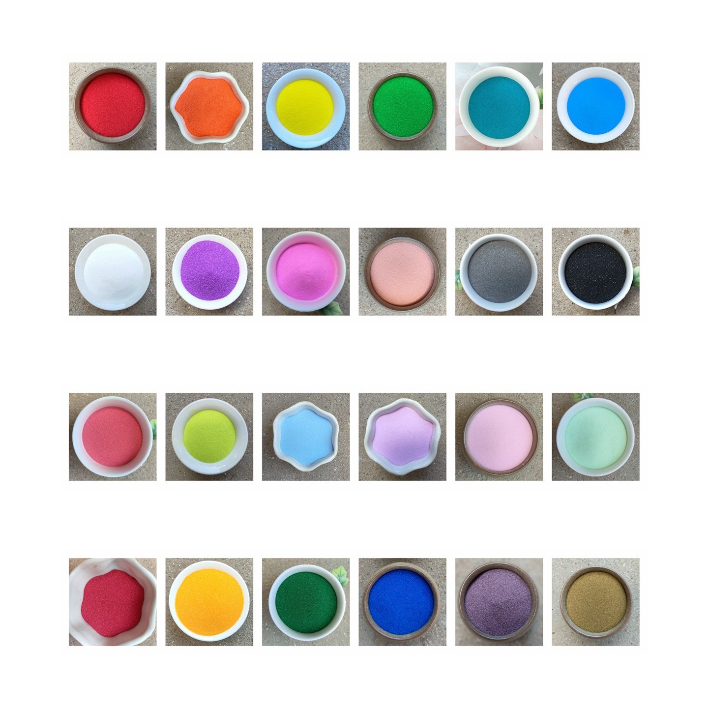 35g couleur standard, 24 couleurs (prendre 24 flacons)