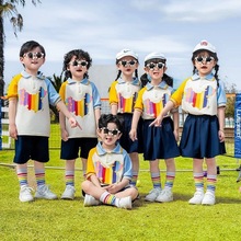 幼儿园园服夏季儿童啦啦队运动会演出服装小学生校服套装短袖班服