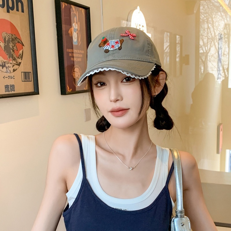 2025 韓国版の新しいかわいいダルメシアン多用途春と夏のひさしキャップファッショナブルなカジュアルスポーツ野球帽男性と女性用|undefined