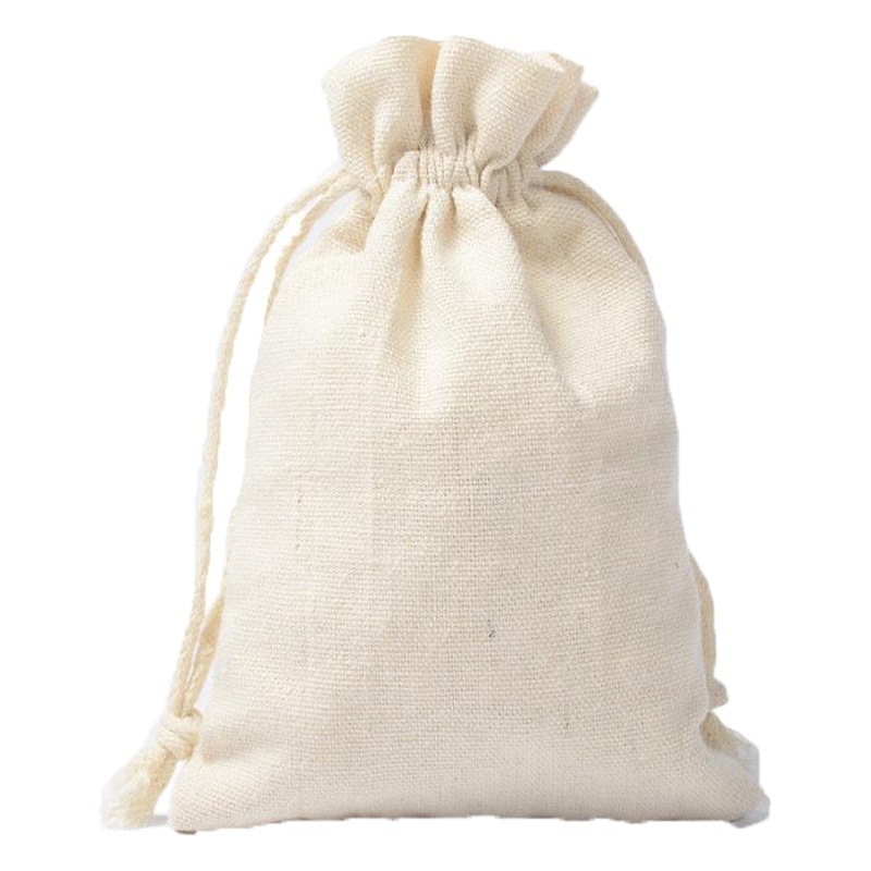 Nueva cerradura bolsa de lona bolsa de algodón cordón de algodón pequeña bolsa cordón regalo bolsa de tela bolsa de embalaje en stock