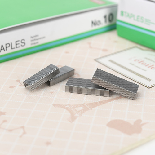 Simple universal stapler 10#-1M standard financial office portable stainless steel stapler easy-penetration fixed pin