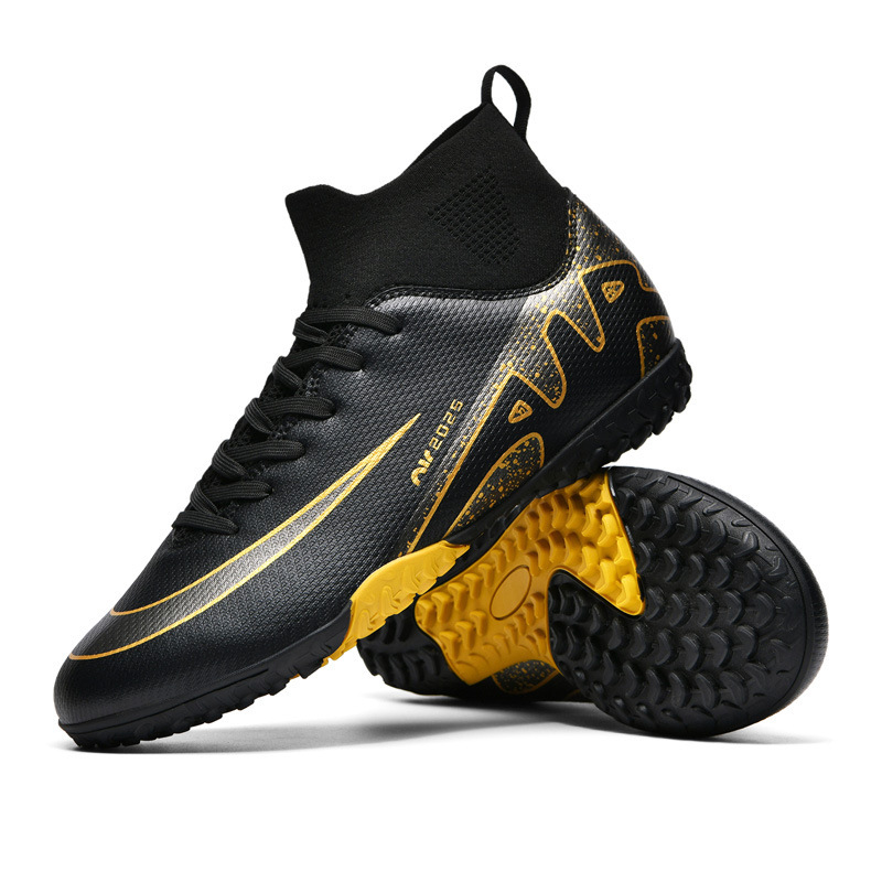 Venta al por mayor transfronteriza de nuevos zapatos de fútbol de alta calidad para estudiantes masculinos y femeninos AG tachuelas largas TF tachuelas rotas zapatos de entrenamiento de competición artificial
