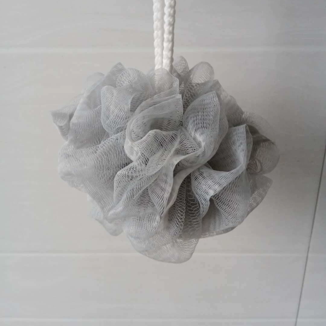 Мочалка-пуф (loofah), мягкая сетка для ванны, прочная, в ассортименте цветов, 10–60 г