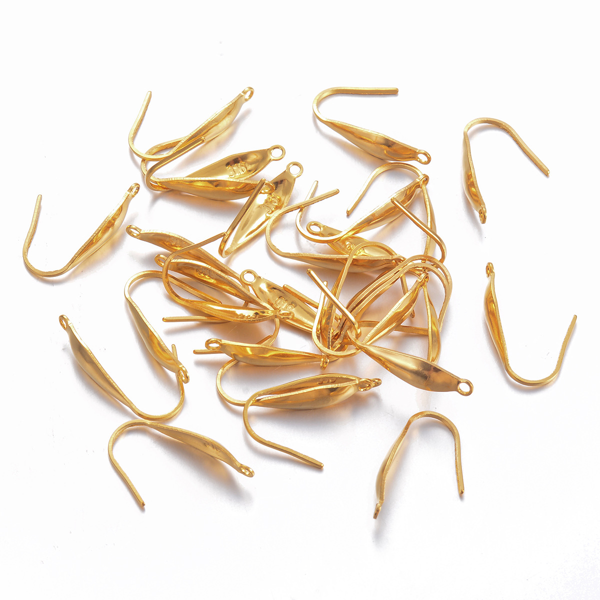 100 PCS/Package Stainless Steel Solid Color Hook Earring Findings Simple Style display picture 5