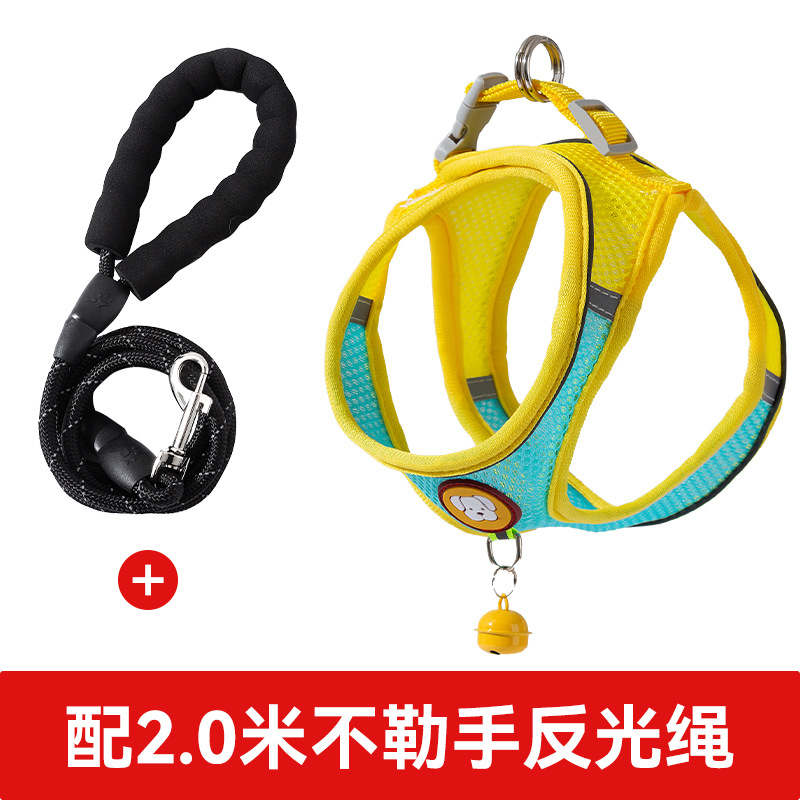 Chaleco tipo cuerda de tracción para perros, correa de pecho para cachorros Pomegranati, cadena para perros, cuerda de paseo para perros