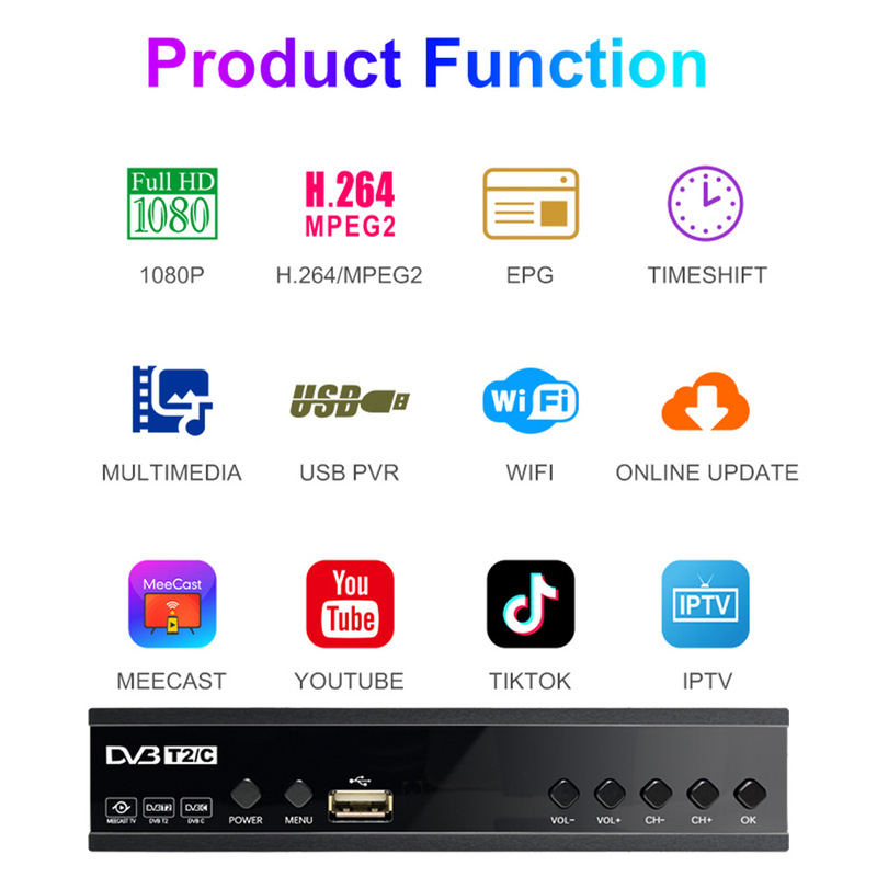 アフリカ ガーナ DVB-T2 セットトップ ボックス インドネシア ベトナム イスラエル ロシア DVB T2 デジタル TV ボックス|undefined