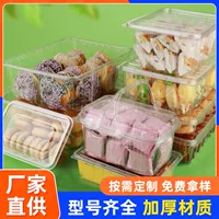 Одноразовая упаковочная коробка для торта, ручная коробка для хлеба, большая вместительная коробка для хлеба Leba, прозрачная пластиковая коробка