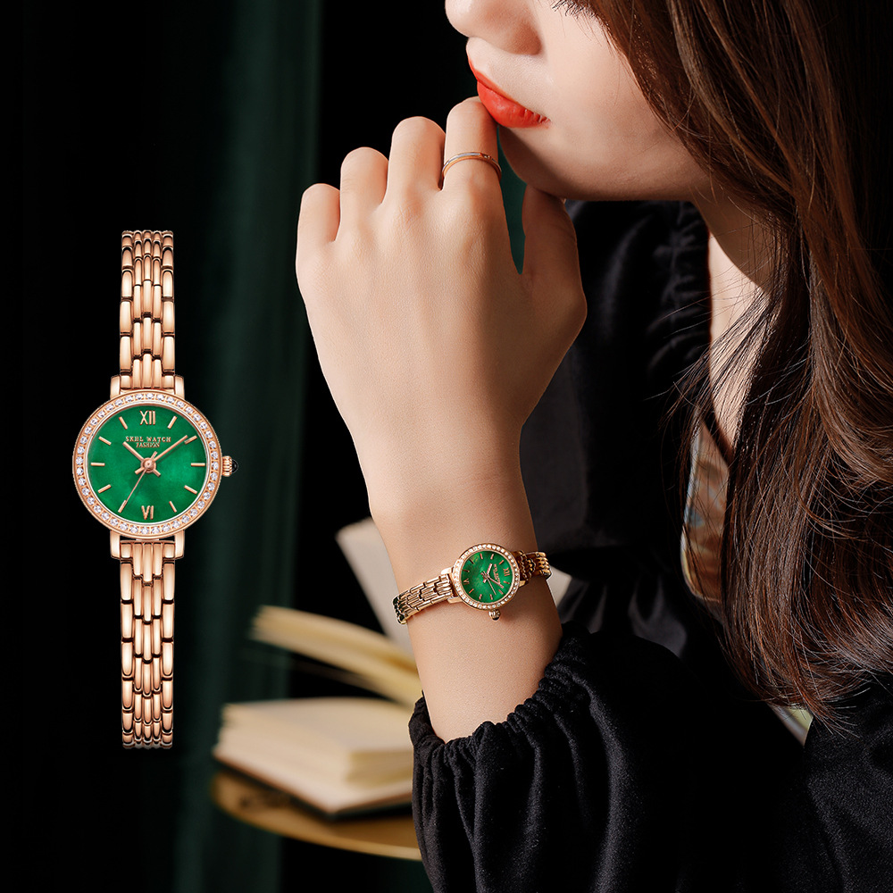 2024 New Yiwenlin Authentic Watch, Elegant Women's Retro, Small and Luxury Women's Small Square Watch as A Gift for Girlfriend_voghion.com